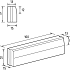 Trottoirband 13/15x25x100 grijs